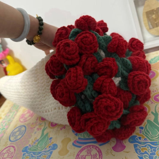 LayAura 0.9M HANDMADE CROCHET ROSE BLANKET