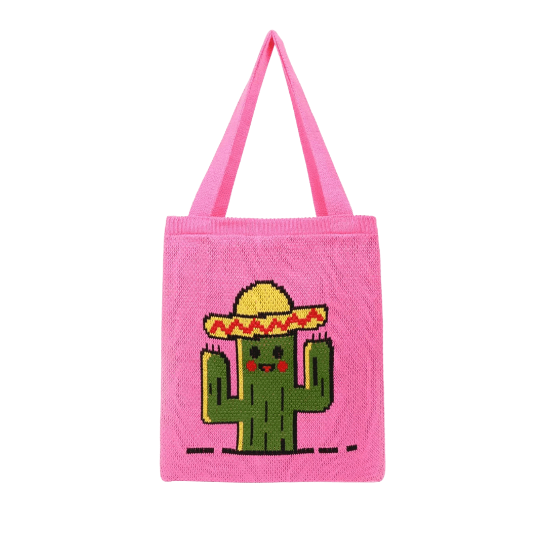 LayAura 2 CUTE KNITTED TOTE BAG