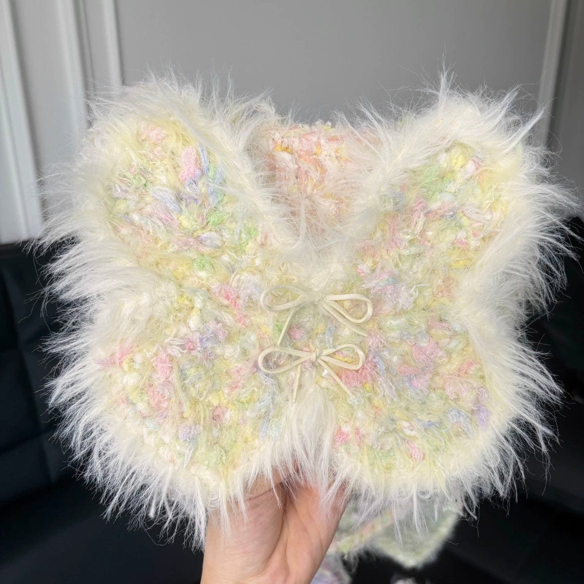 LayAura 3 FLUFFY HANDMADE BUTTERFLY BAG