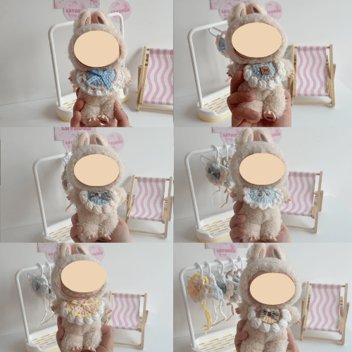 LayAura 6PCS BIB COLLAR FOR DOLLS