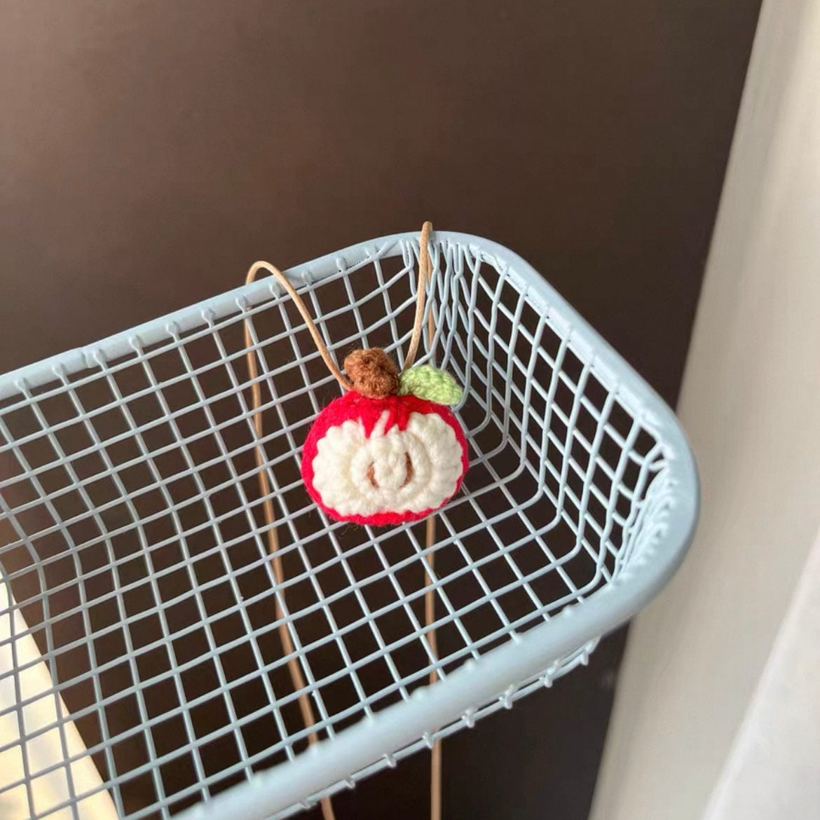 LayAura Apple Necklace HANDMADE CROCHET APPLE JEWELRY