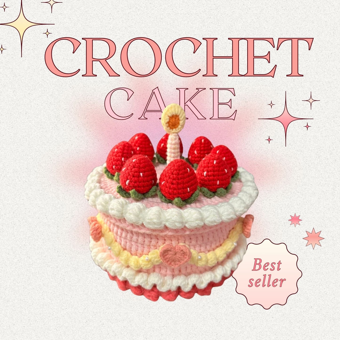 LayAura CROCHET CAKE STORAGE BOX