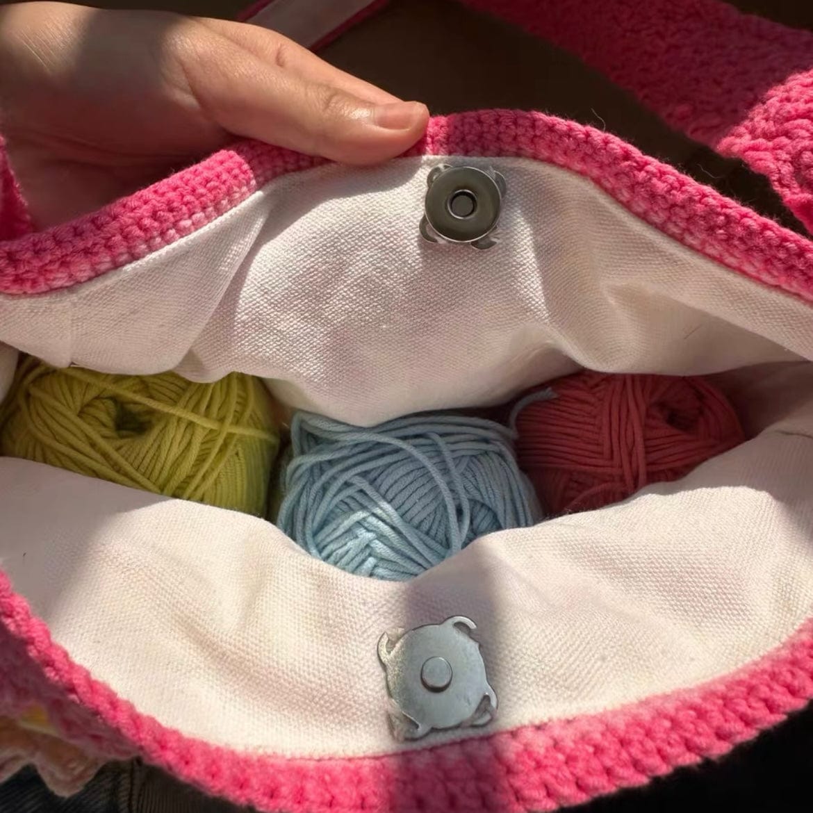 LayAura HANDMADE 3D FLORAL CROCHET BAG