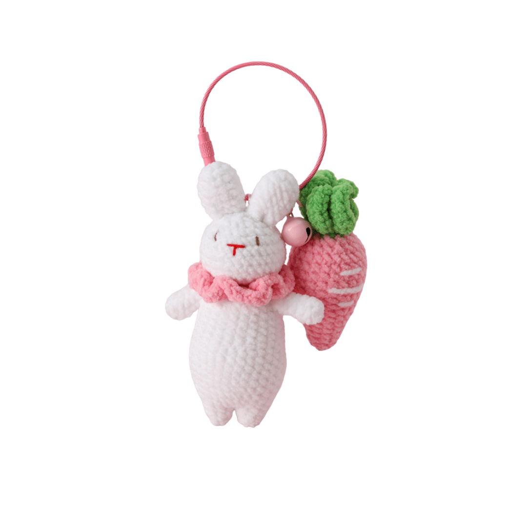 LayAura HANDMADE BUNNY KEYCHAIN