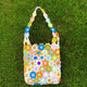 LayAura HANDMADE COLORFUL CROCHET FLOWER BAG