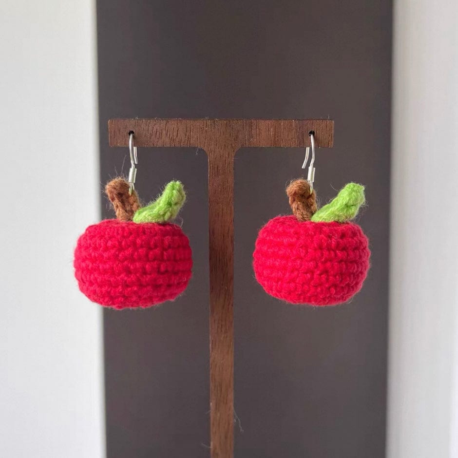 LayAura HANDMADE CROCHET APPLE JEWELRY