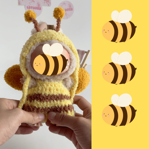 LayAura Handmade Crochet Bee Outfit
