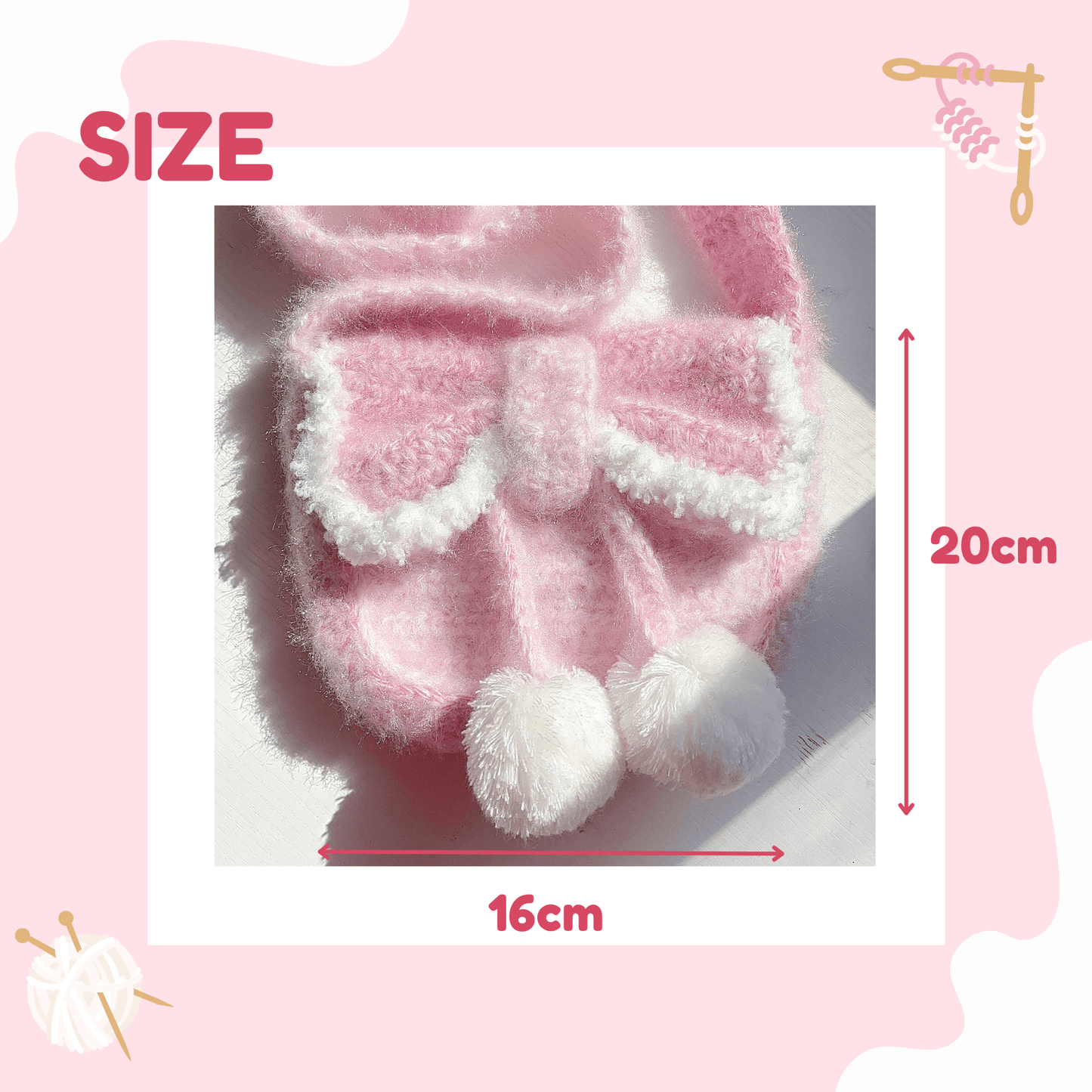 LayAura HANDMADE CROCHET BOW BAG