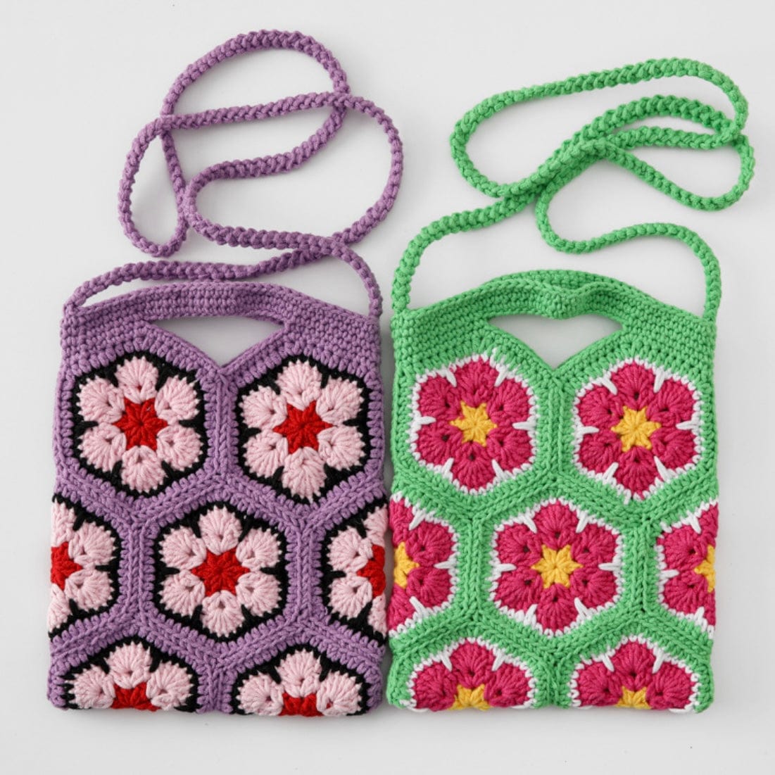 LayAura HANDMADE CROCHET FLOWER BAG