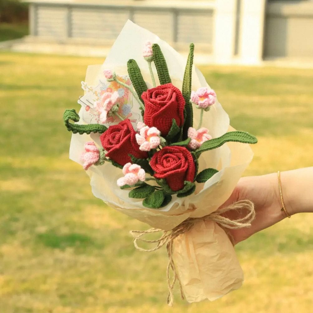 LayAura HANDMADE CROCHET FLOWER BOUQUET