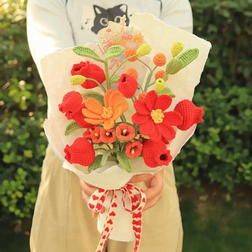 LayAura HANDMADE CROCHET FLOWER BOUQUET