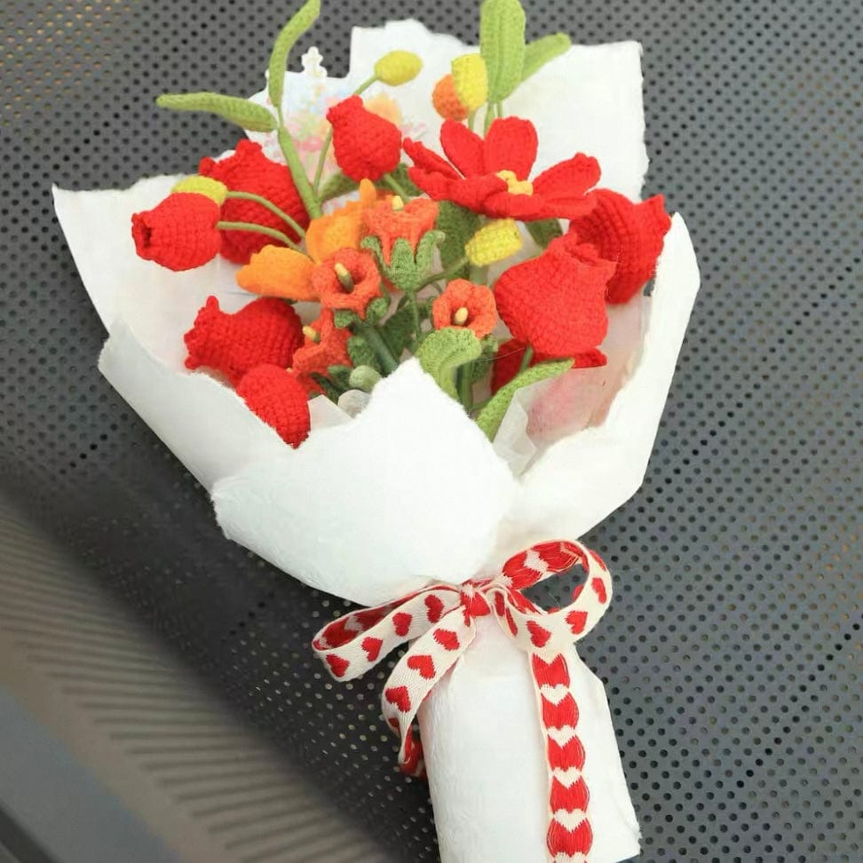 LayAura HANDMADE CROCHET FLOWER BOUQUET