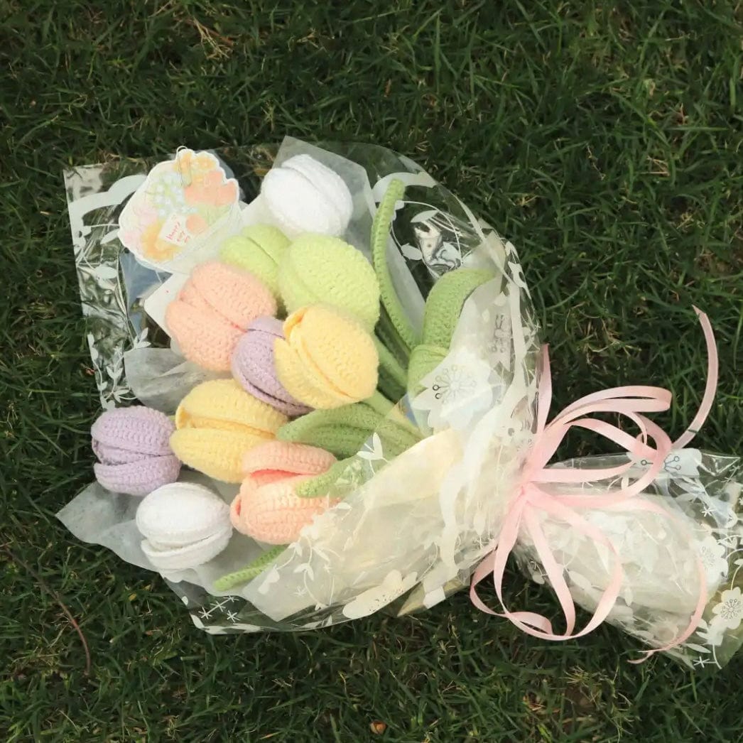 LayAura HANDMADE CROCHET FLOWER BOUQUET