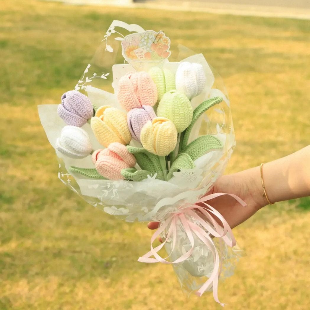 LayAura HANDMADE CROCHET FLOWER BOUQUET