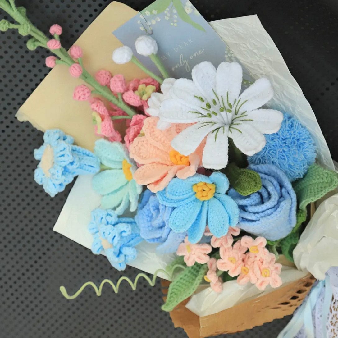 LayAura HANDMADE CROCHET FLOWER BOUQUET