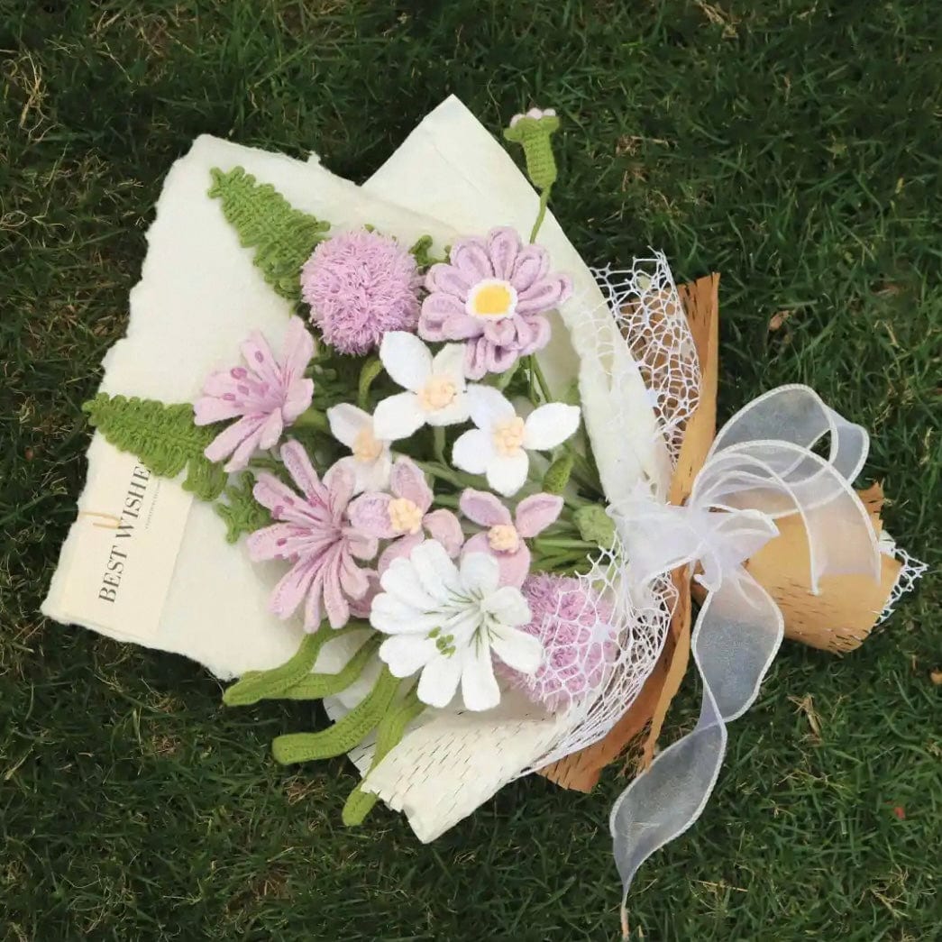 LayAura HANDMADE CROCHET FLOWER BOUQUET