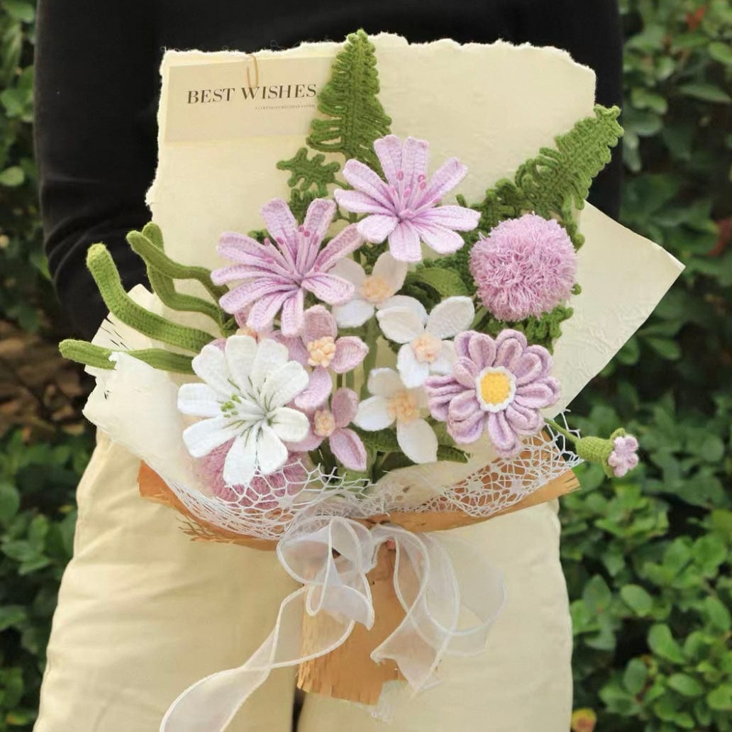 LayAura HANDMADE CROCHET FLOWER BOUQUET
