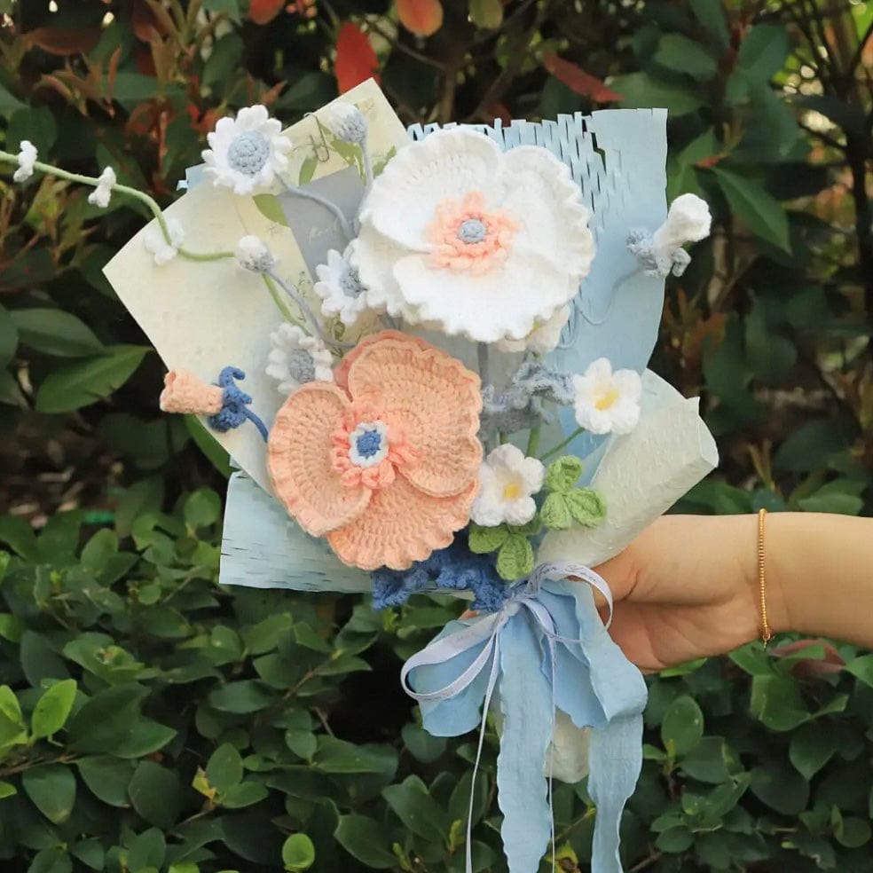 LayAura HANDMADE CROCHET FLOWER BOUQUET