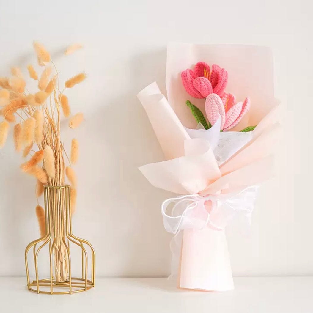 LayAura HANDMADE CROCHET FLOWER BOUQUET