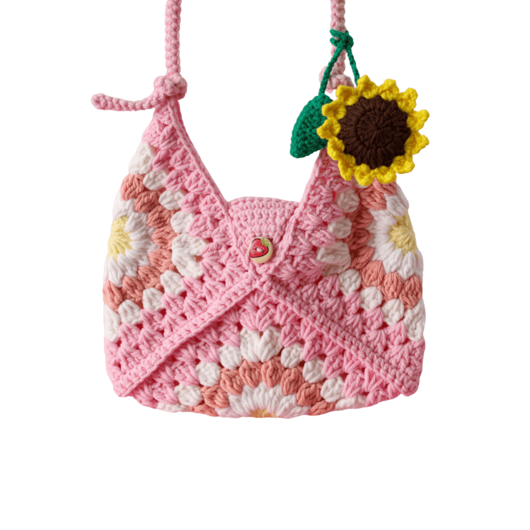 LayAura HANDMADE CROCHET PHONE BAG