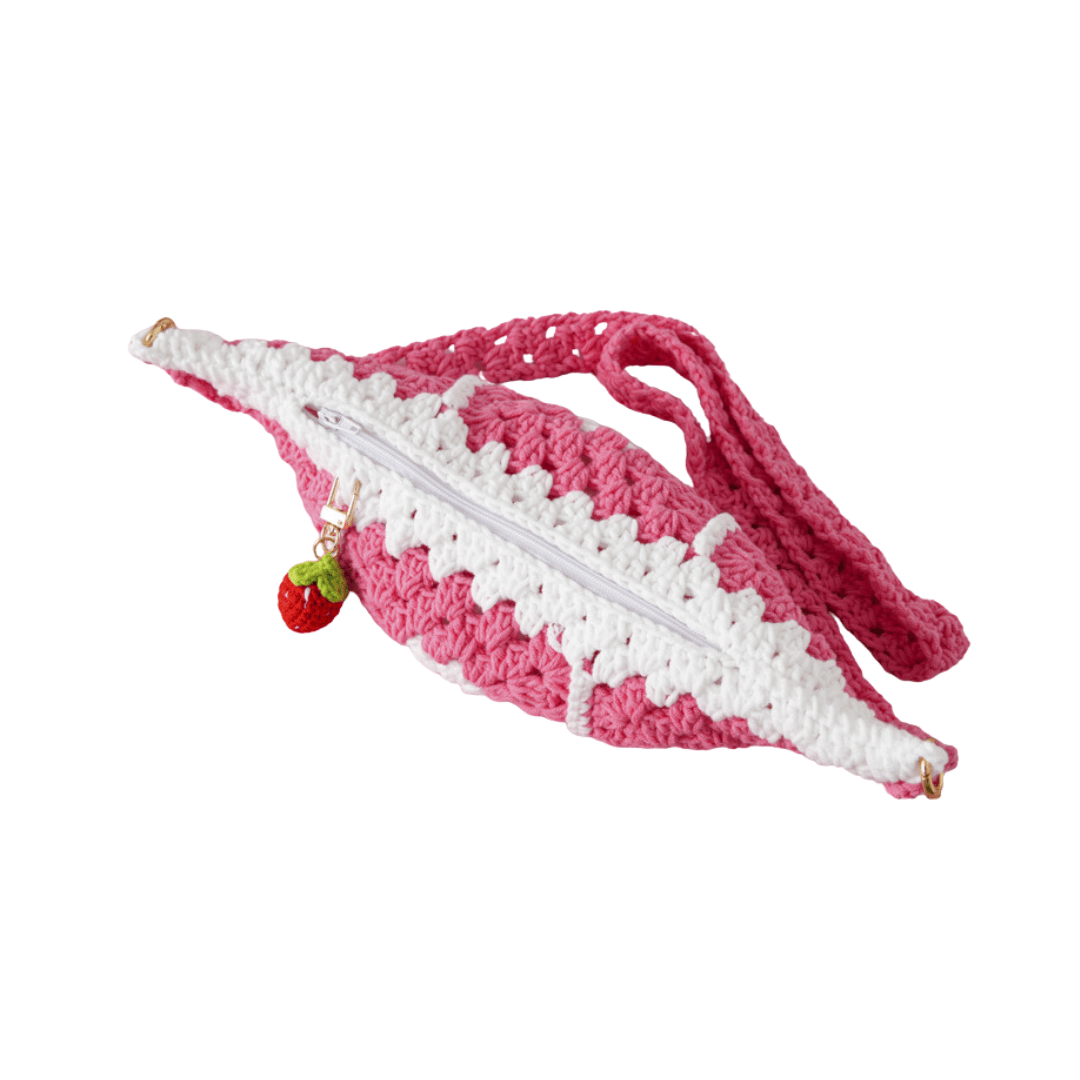 LayAura HANDMADE PINK DAISY BAG