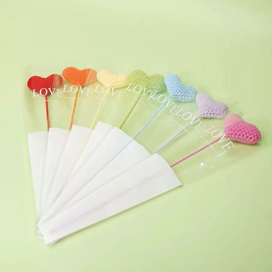 LayAura HEART CROCHET FLOWER