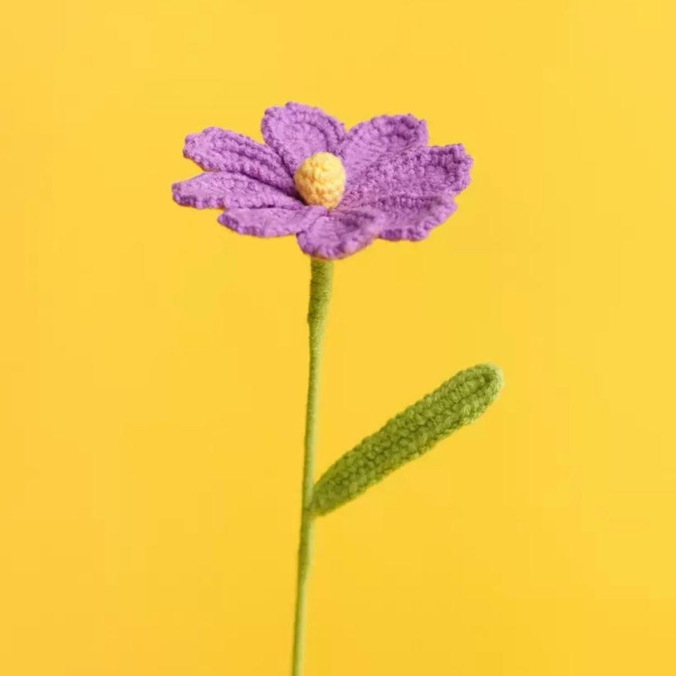 LayAura purple CROCHET COSMOS FLOWER