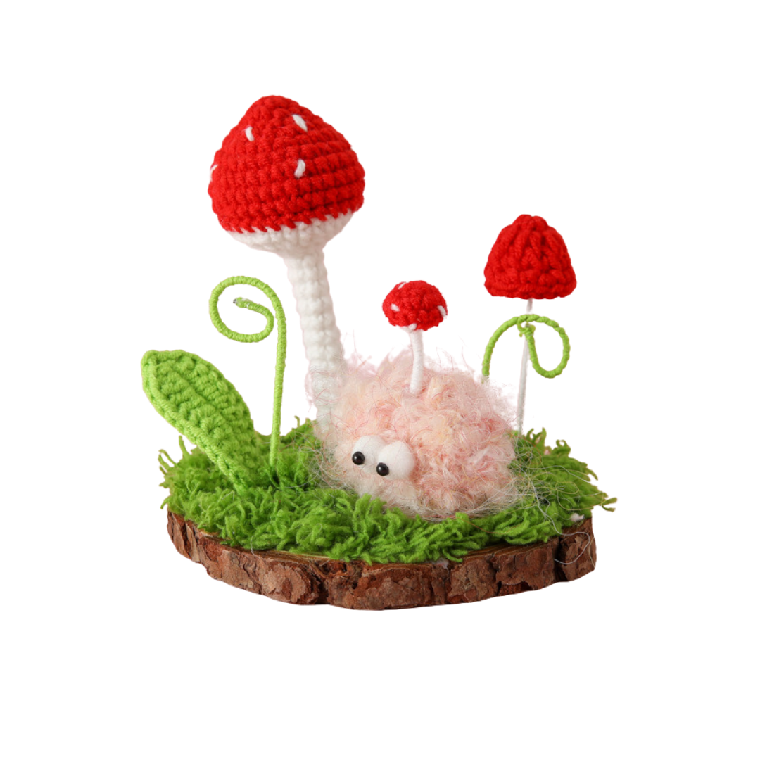 CUTE MINI CROCHET MUSHROOM DECOR