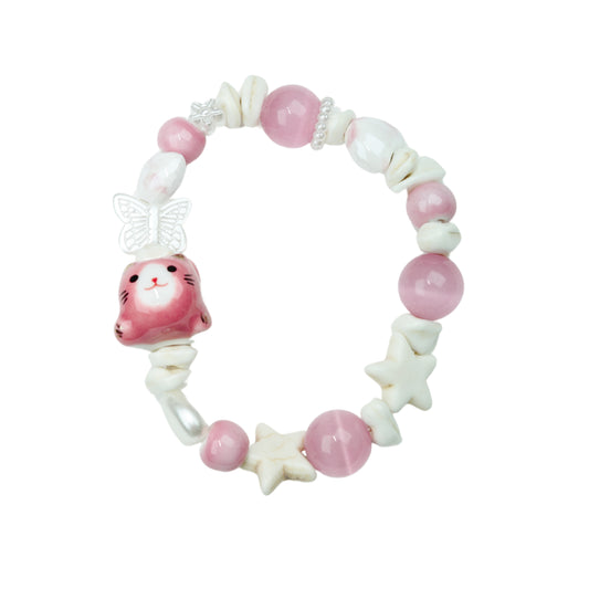 DREAMY PINK CAT BRACELET