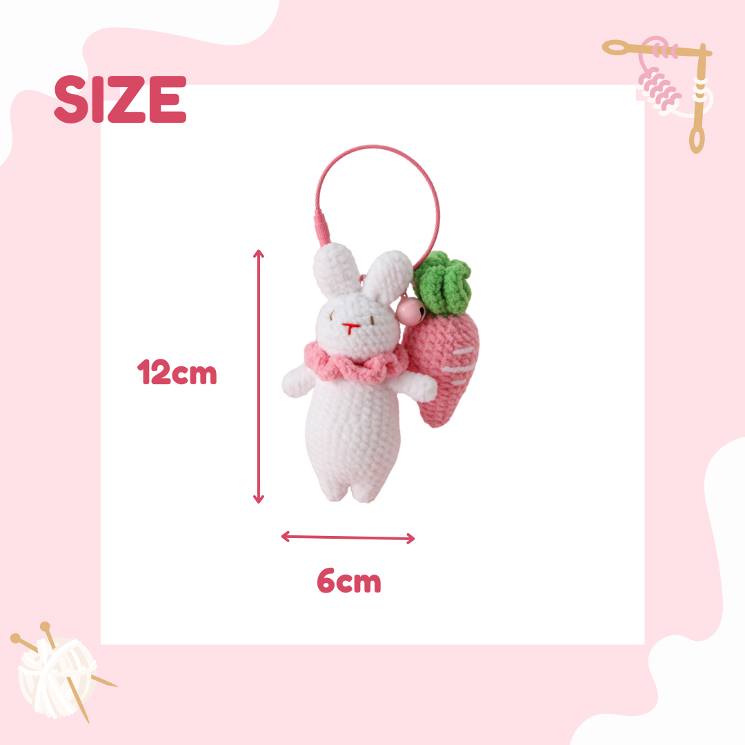 HANDMADE BUNNY KEYCHAIN