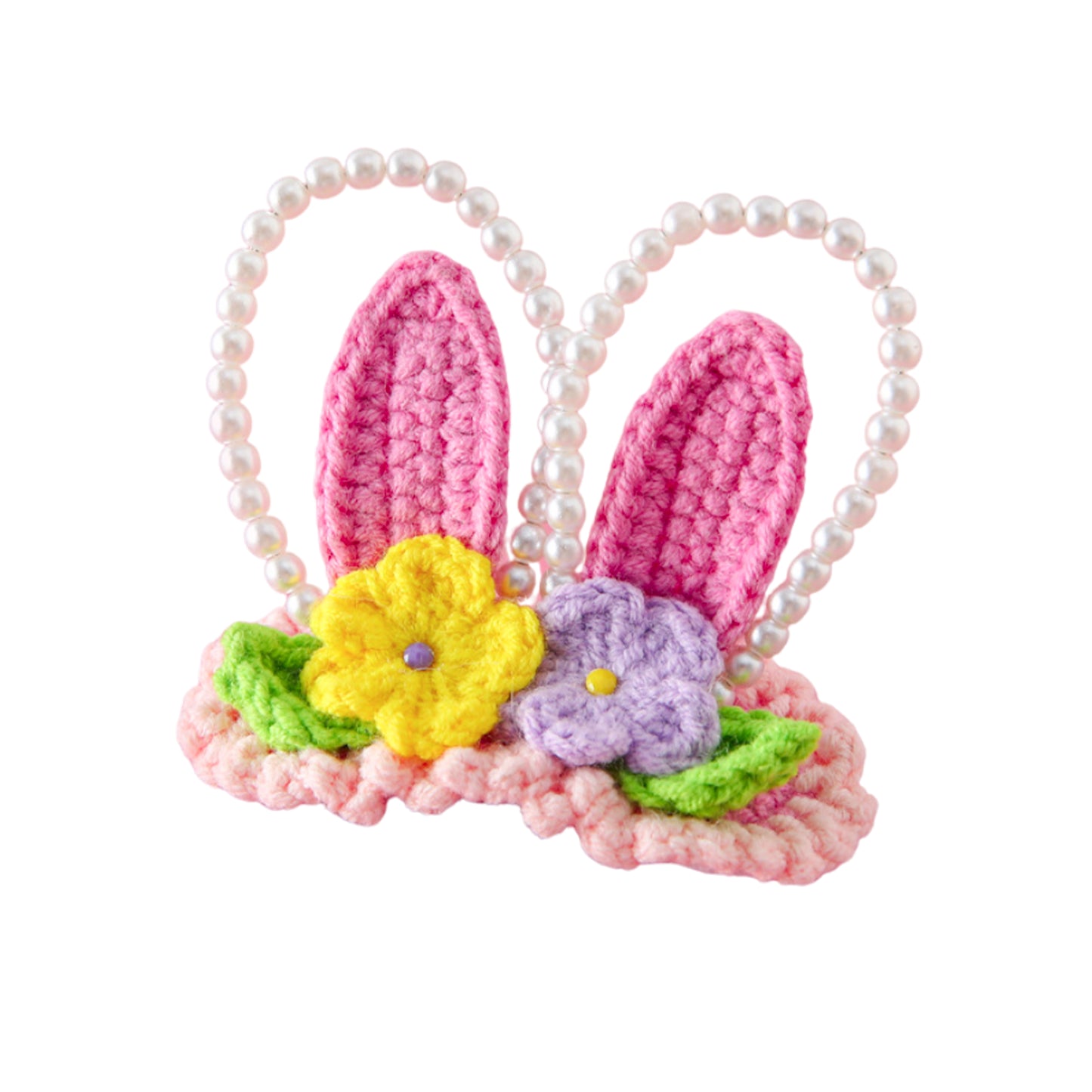 CROCHET BUNNY HAIR CLIP