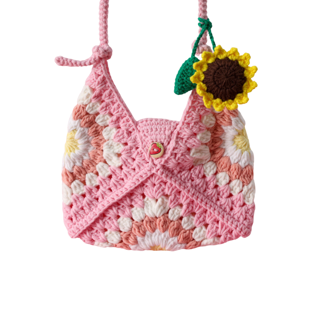 HANDMADE CROCHET PHONE BAG