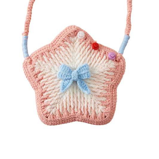 HANDMADE STAR CROCHET BAG