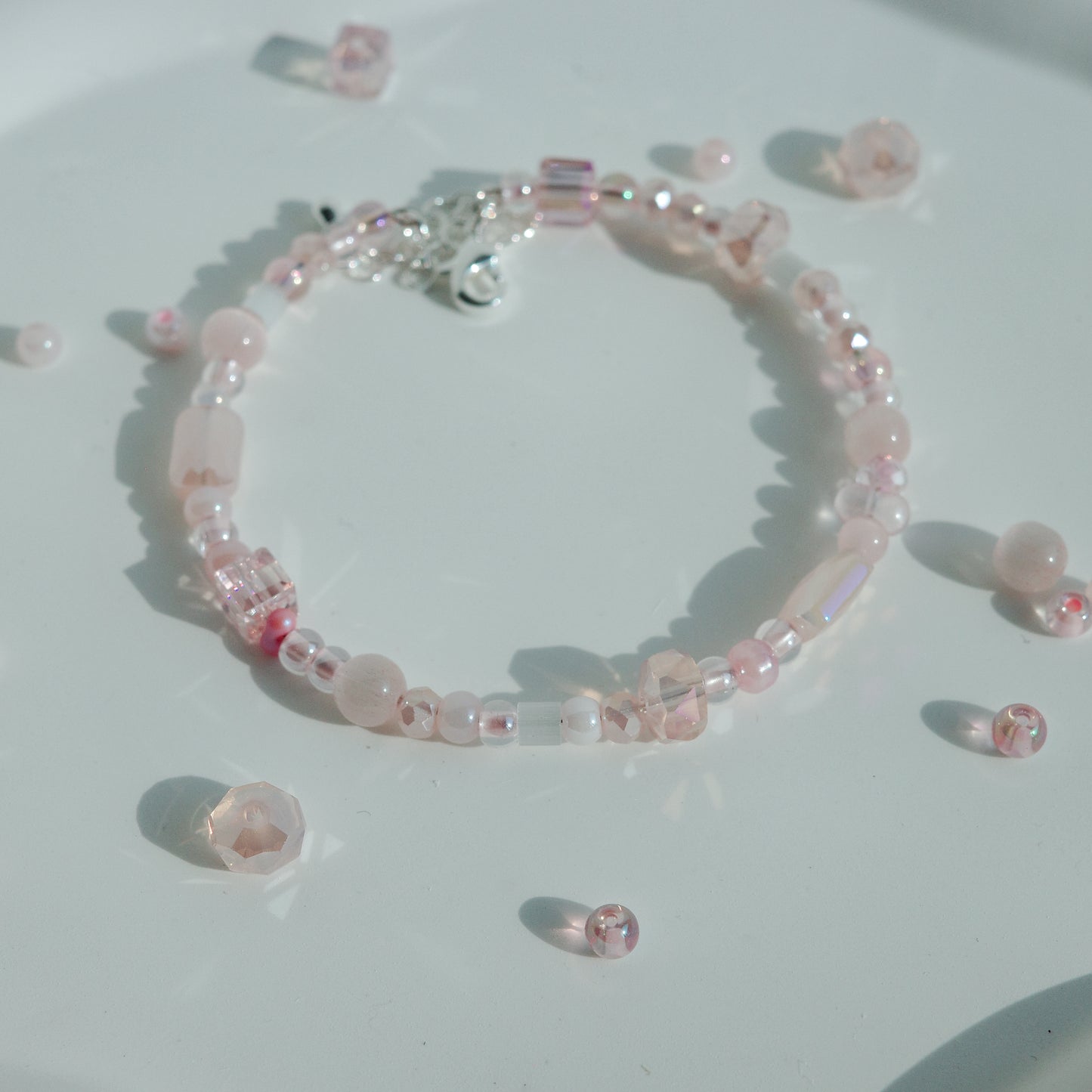 PINK BEADED BRACELET