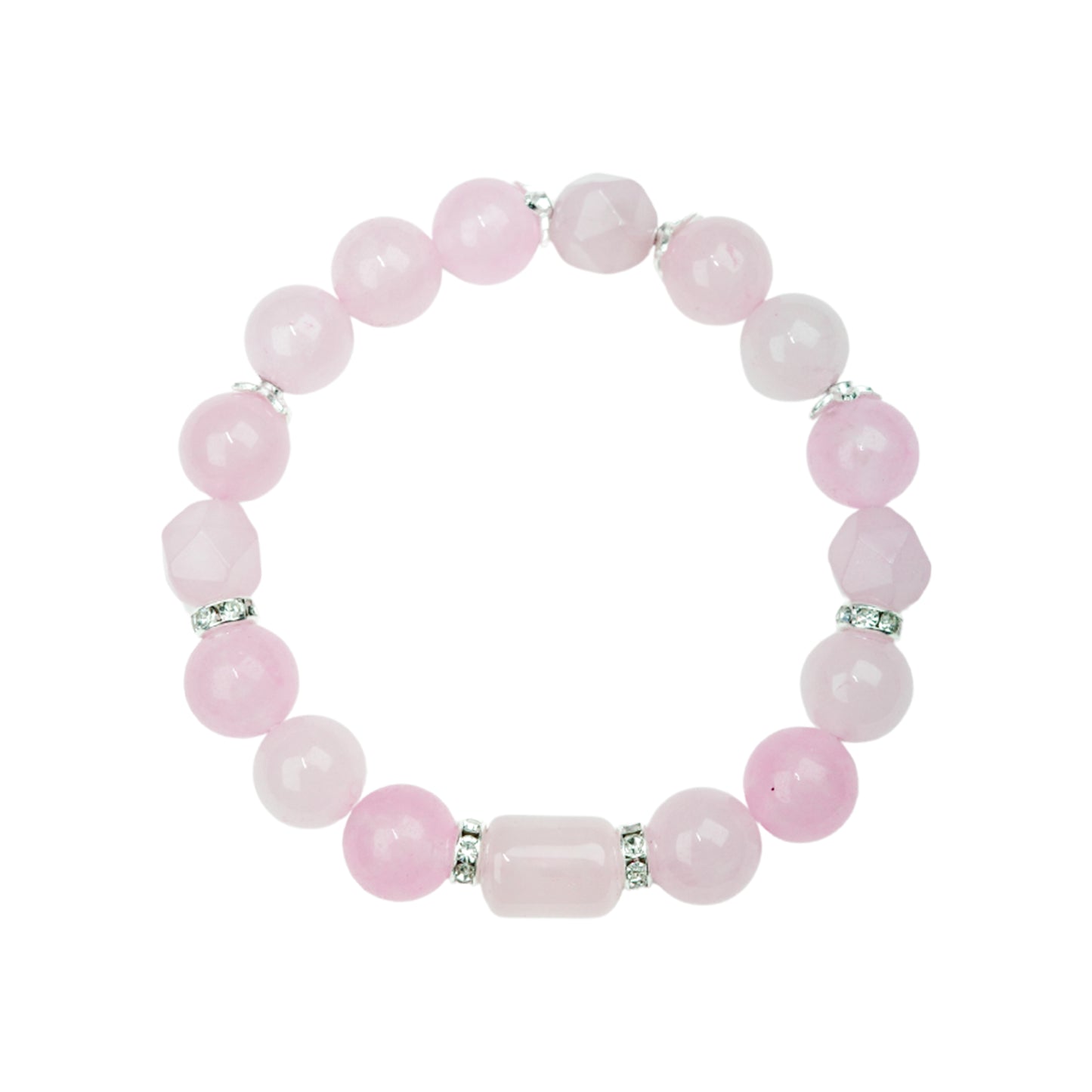 PINK CRYSTAL CHARM BRACELET