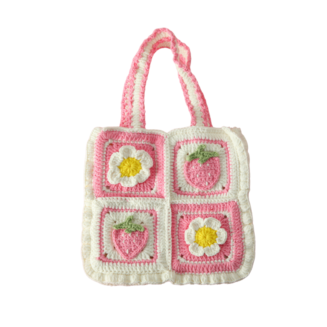 CROCHET FRUIT TOTE BAG