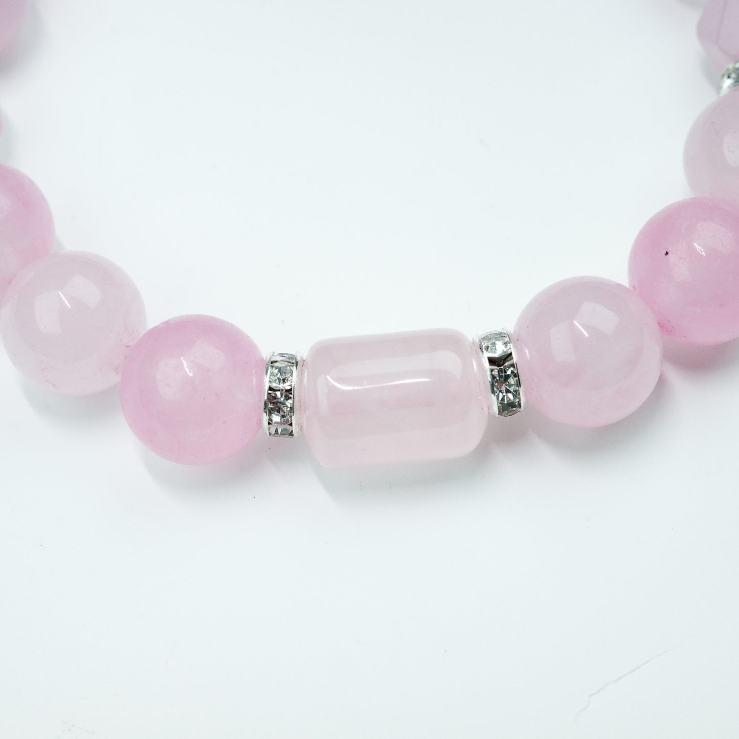 PINK CRYSTAL CHARM BRACELET