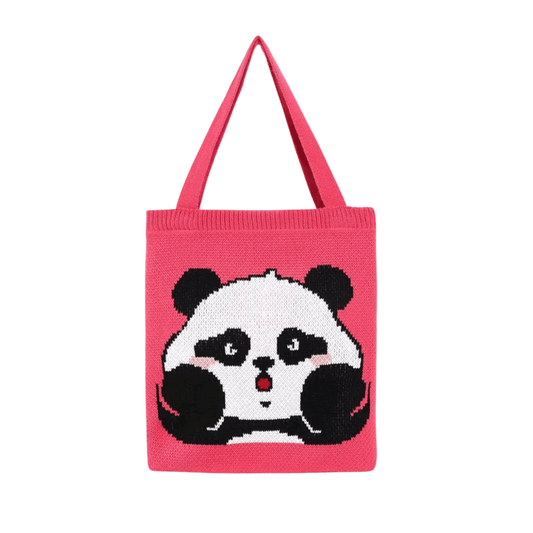 LayAura CUTE KNITTED TOTE BAG