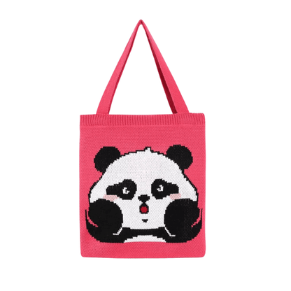 LayAura 3 CUTE KNITTED TOTE BAG
