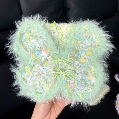 LayAura 4 FLUFFY HANDMADE BUTTERFLY BAG