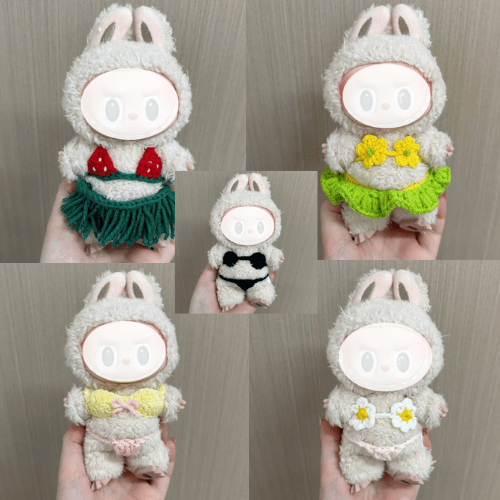 LayAura 5-PIECE CROCHET BIKINI SET – DOLL CLOTHES ONLY