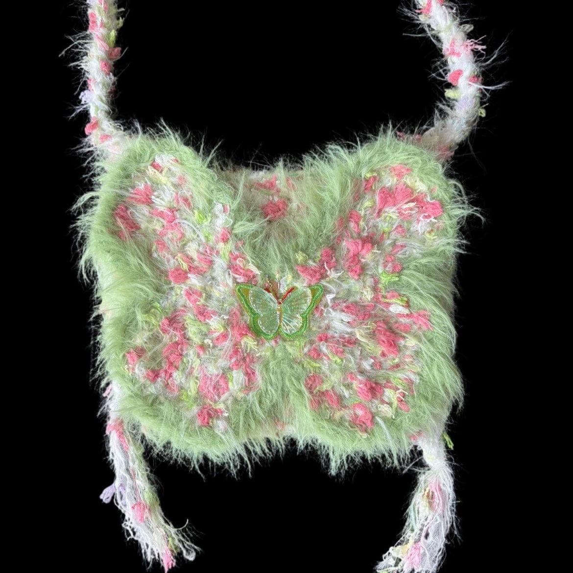 LayAura 6 FLUFFY HANDMADE BUTTERFLY BAG