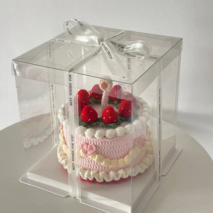 LayAura CROCHET CAKE STORAGE BOX