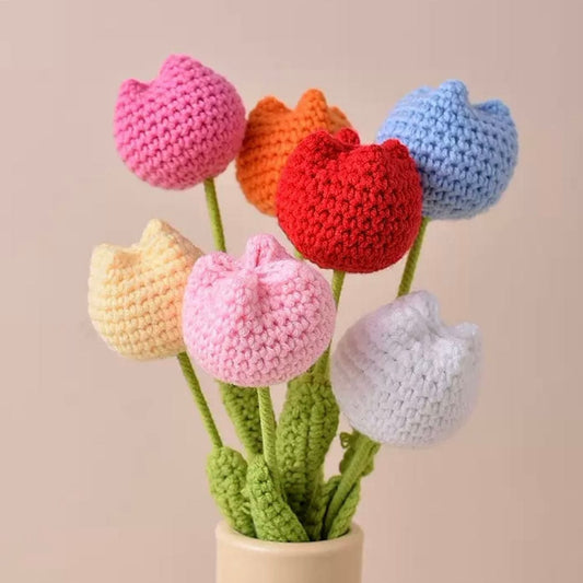 LayAura CROCHET TULIP FLOWER