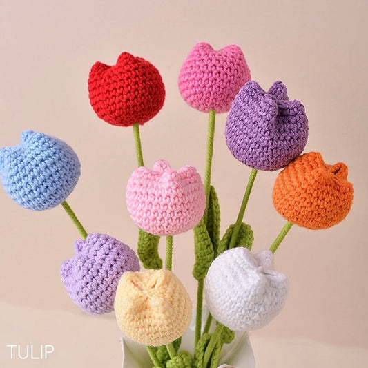 LayAura CROCHET TULIP FLOWER