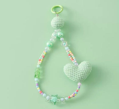 LayAura green 1PC CROCHET PHONE CHARM