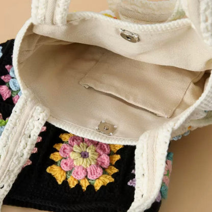 LayAura HANDMADE BOHO CROCHET TOTE BAG
