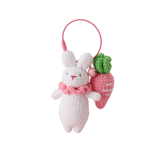 LayAura HANDMADE BUNNY KEYCHAIN