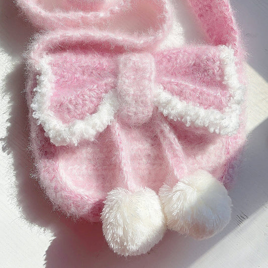LayAura HANDMADE CROCHET BOW BAG