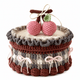 LayAura Handmade Crochet Cherry Cake Storage Box